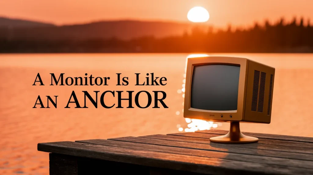 A monitor is like an anchor
