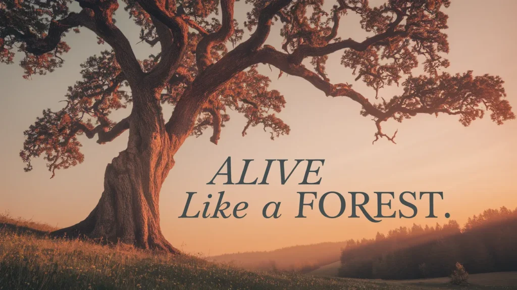 Alive like a forest
