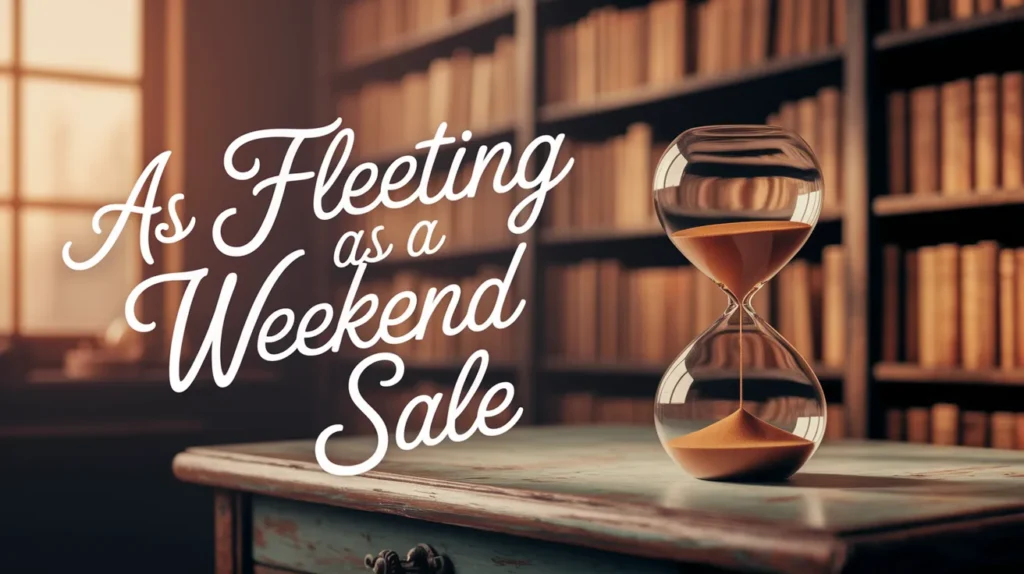 As fleeting as a weekend sale