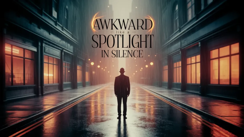 Awkward like a spotlight in silence