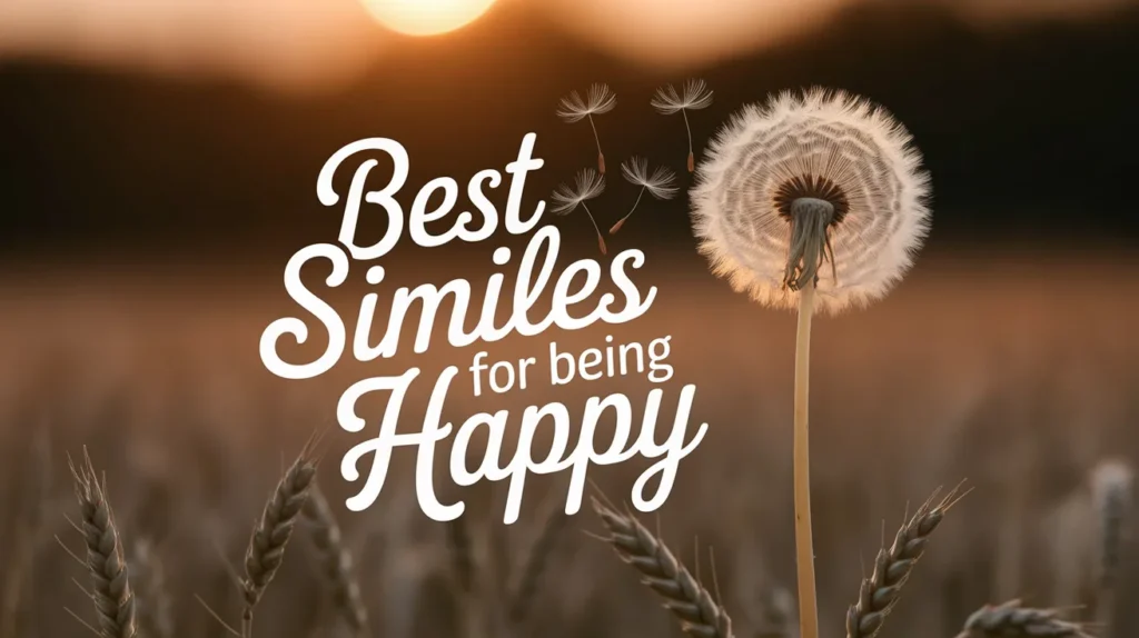 Best Similes for Being Happy