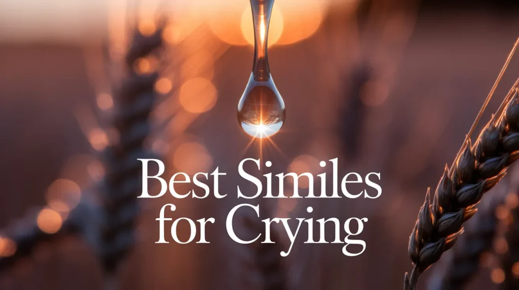 Best Similes for Crying