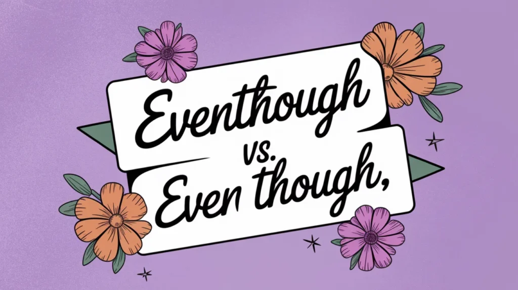Eventhough vs Even Though
