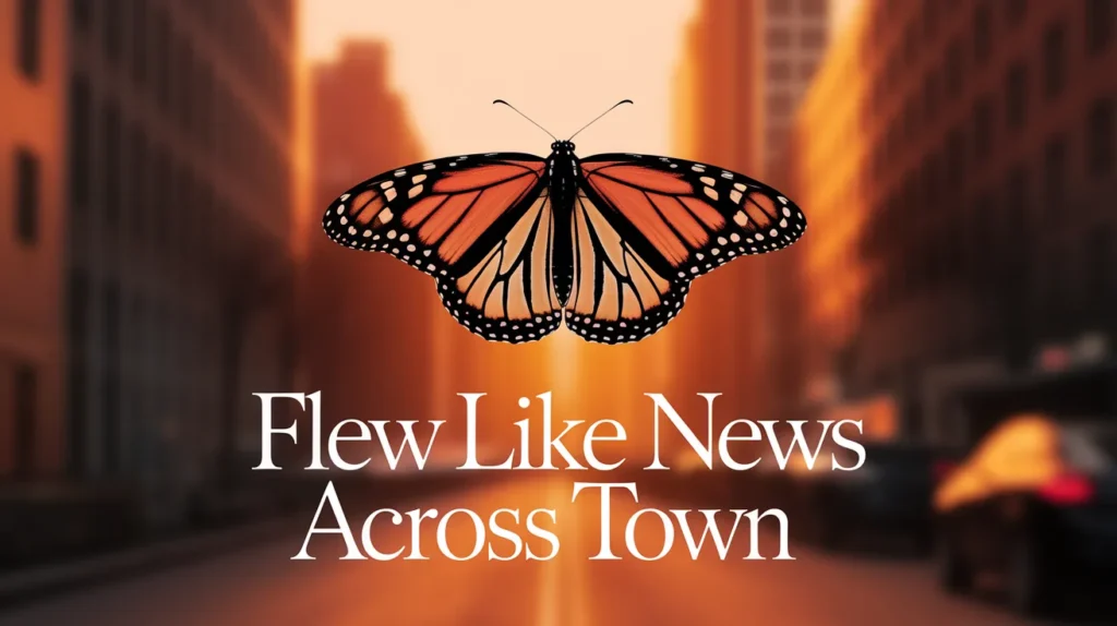 Flew like news across town