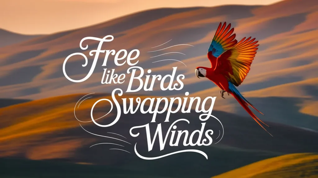 Free like birds swapping winds