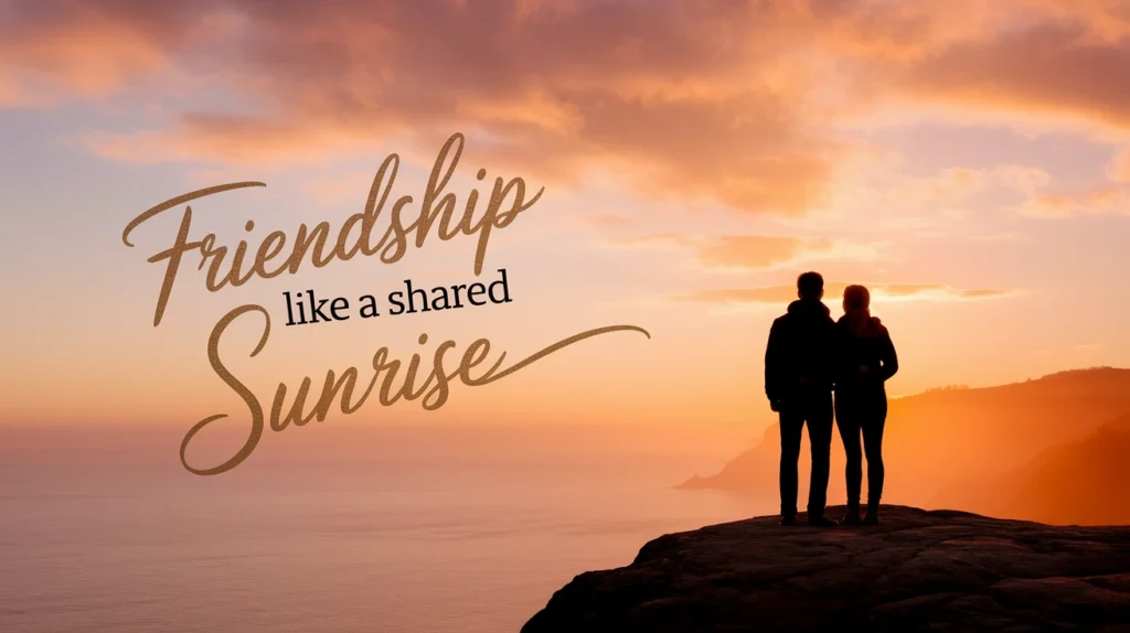 Friendship Like a Shared Sunrise