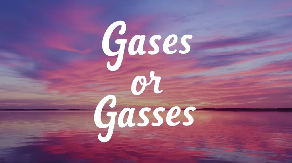 Gases or Gasses