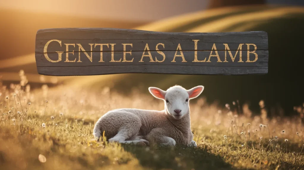 Gentle as a lamb