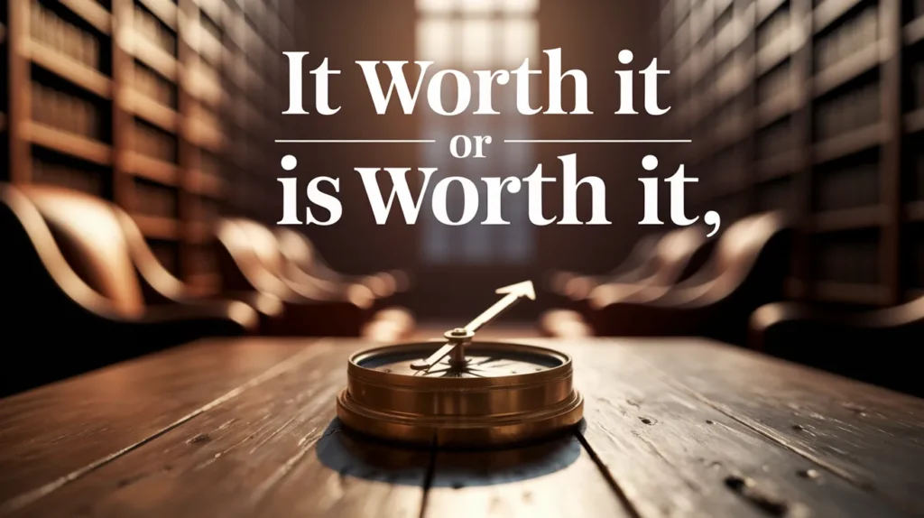 It Worth It or It Is Worth It