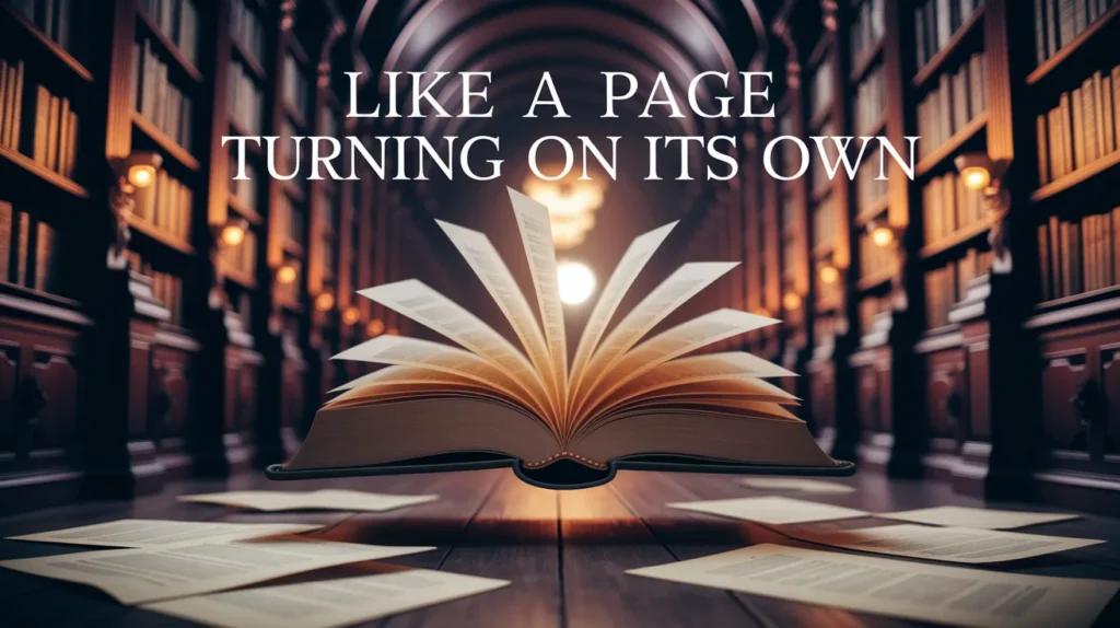 Like a Page Turning on Its Own