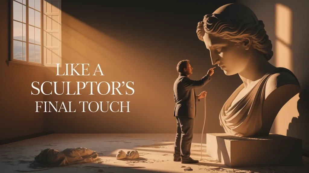 Like a Sculptor’s Final Touch