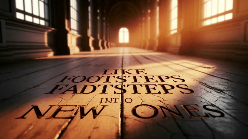 Like Footsteps Fading Into New Ones