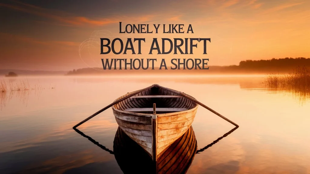 Lonely Like a Boat Adrift Without a Shore