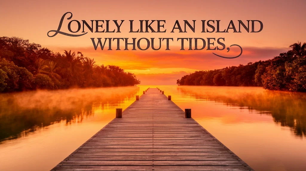 Lonely Like an Island Without Tides