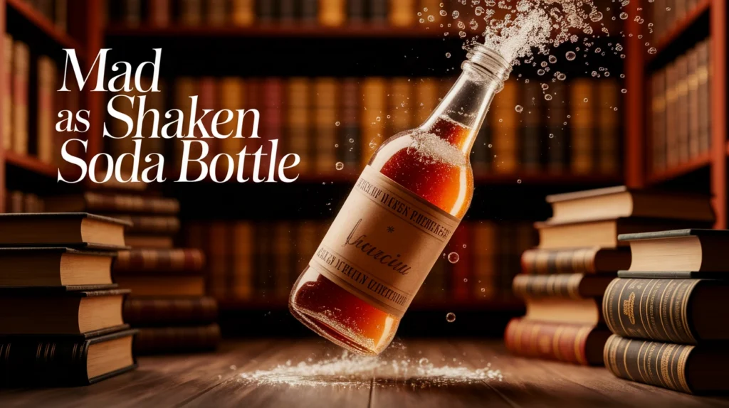 Mad as a shaken soda bottle