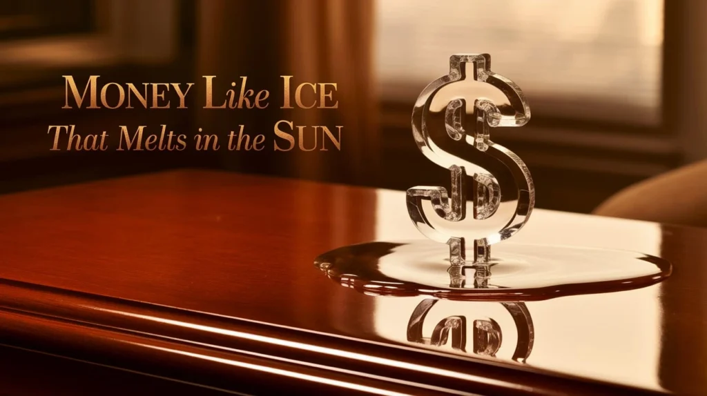Money Like Ice That Melts in the Sun