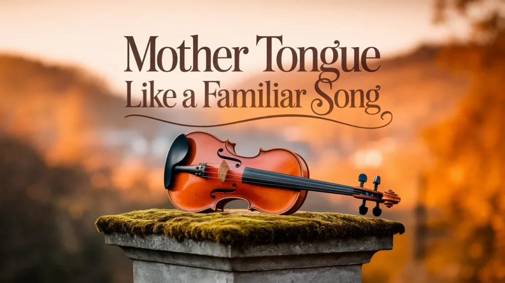 Mother tongue like a familiar song