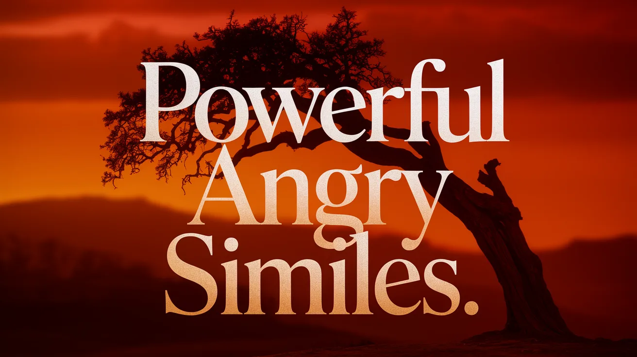 55+ Powerful Angry Similes - Simileiz