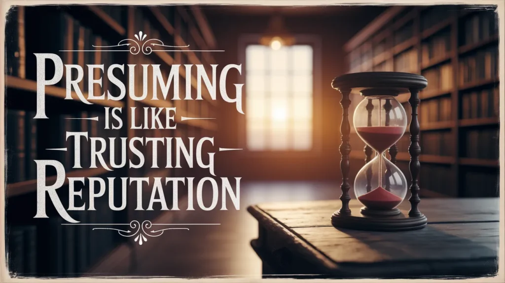 Presuming Is Like Trusting Reputation