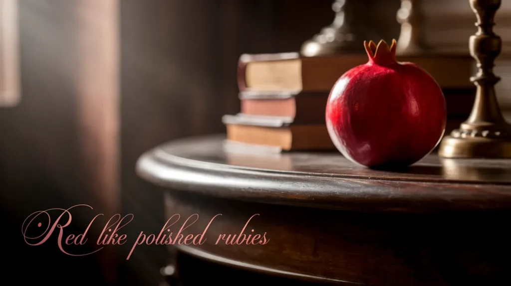 Red like polished rubies