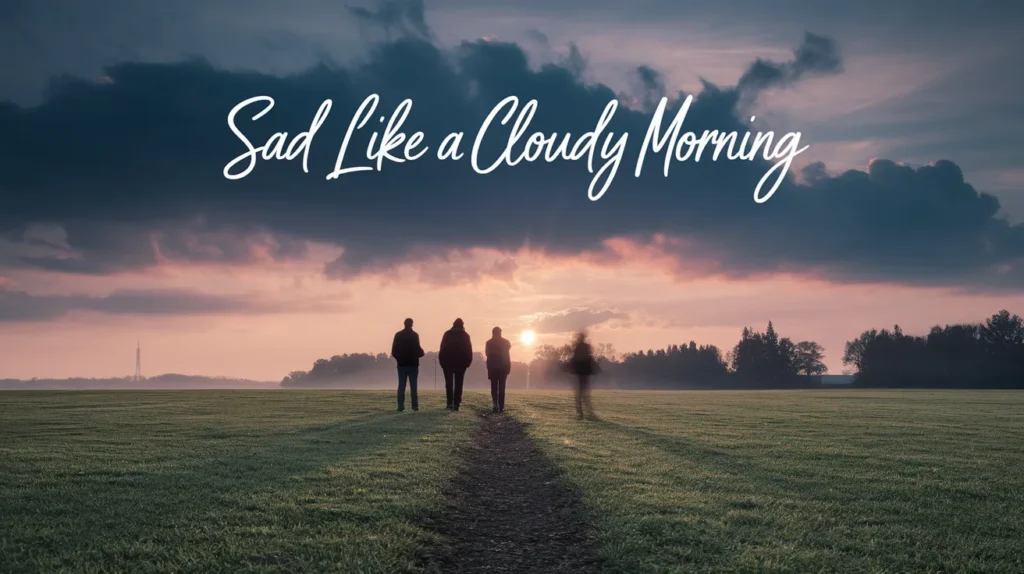 Sad like a cloudy morning