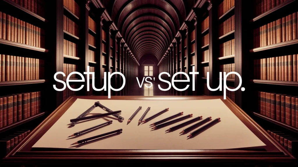 Setup vs Set Up