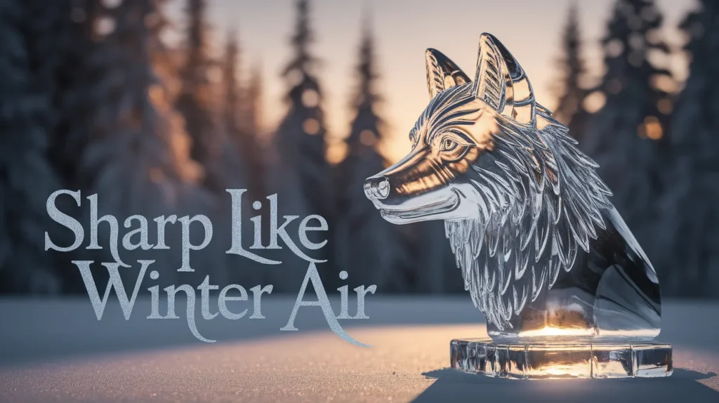 Sharp like winter air