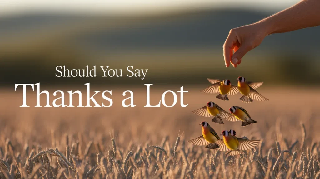 Should You Say Thanks a Lot