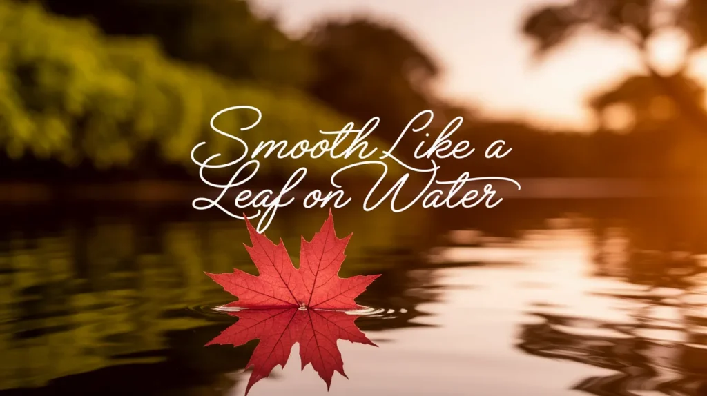 Smooth Like a Leaf on Water