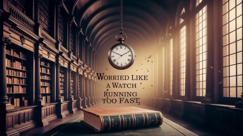 Worried like a watch running too fast