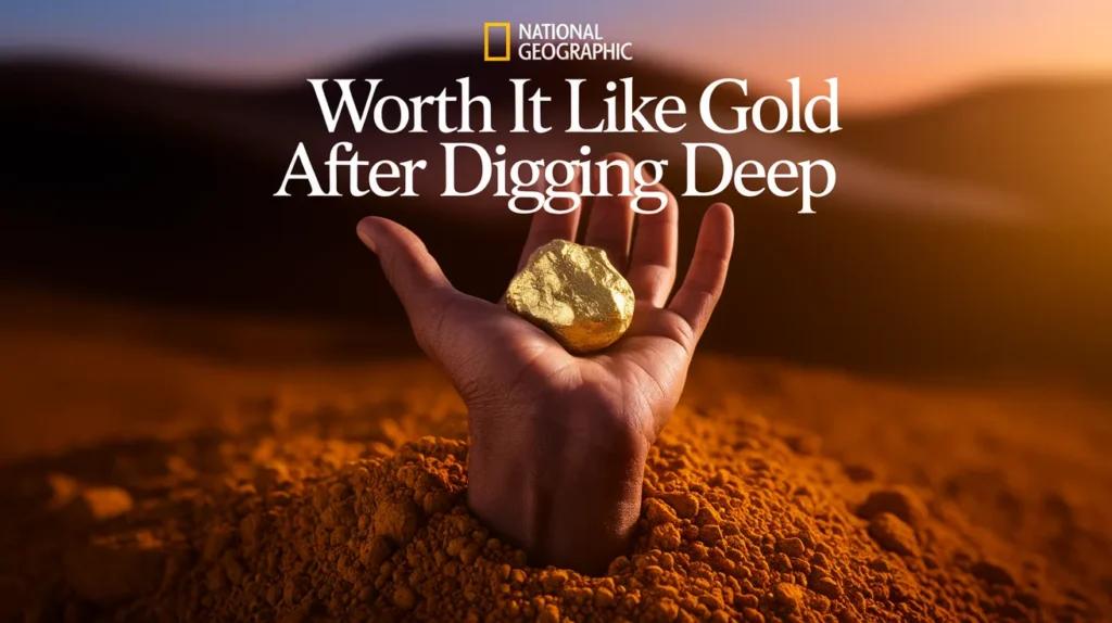 Worth it like gold after digging deep