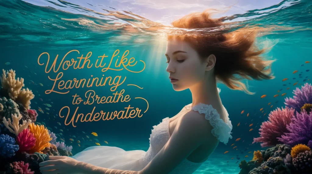 Worth it like learning to breathe underwater