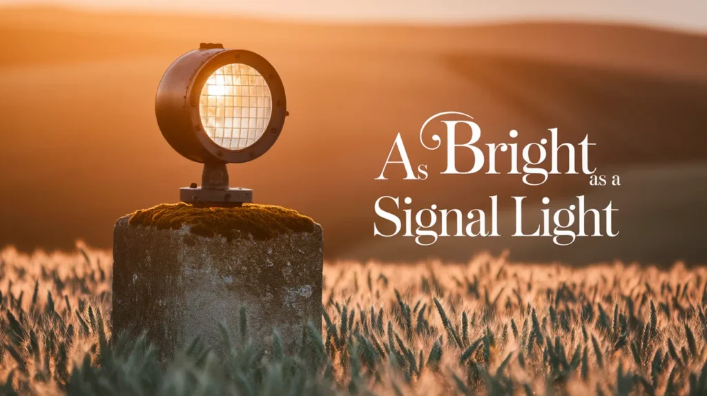 As Bright as a Signal Light