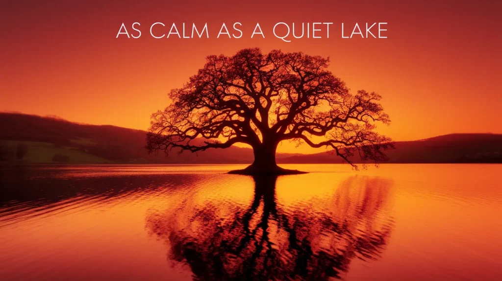 As Calm as a Quiet Lake