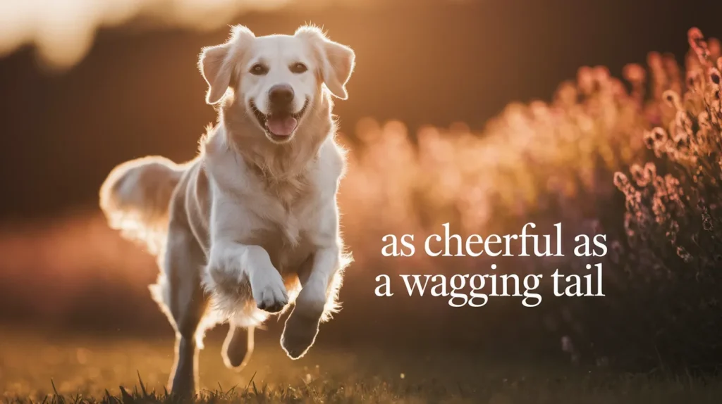 As cheerful as a wagging tail