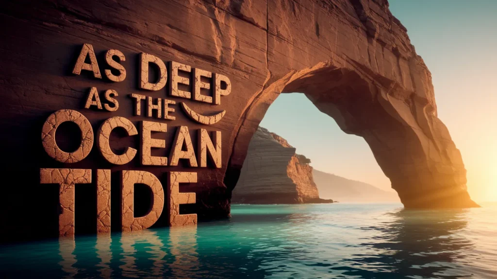 As deep as the ocean tide