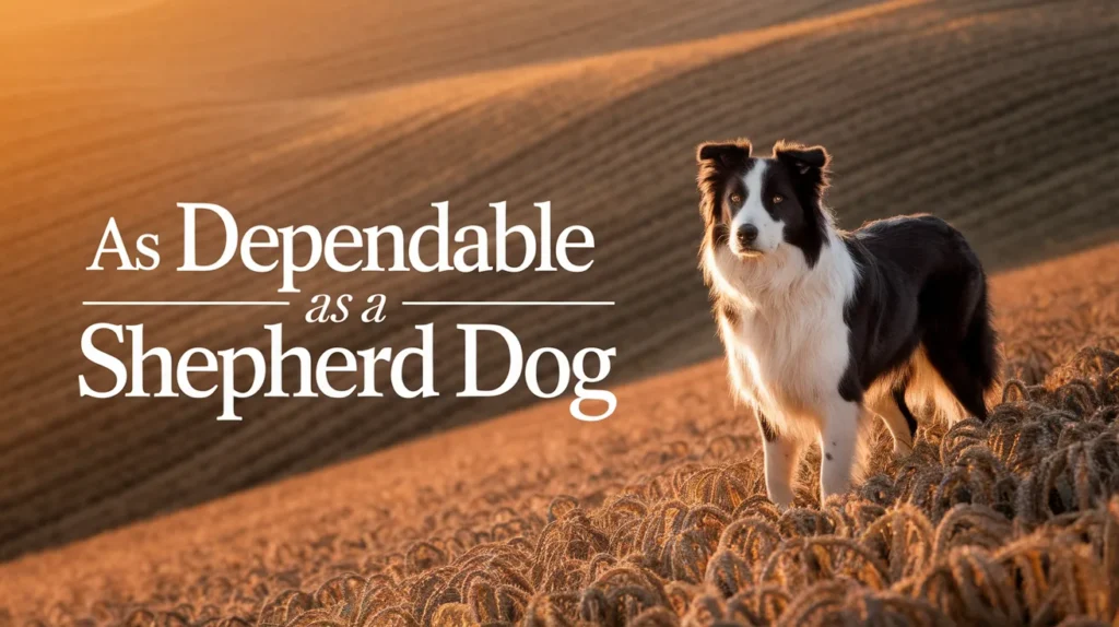 As dependable as a shepherd dog