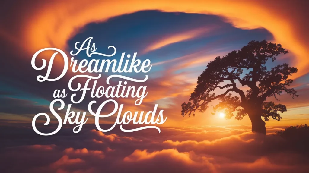 As Dreamlike as Floating Sky Clouds
