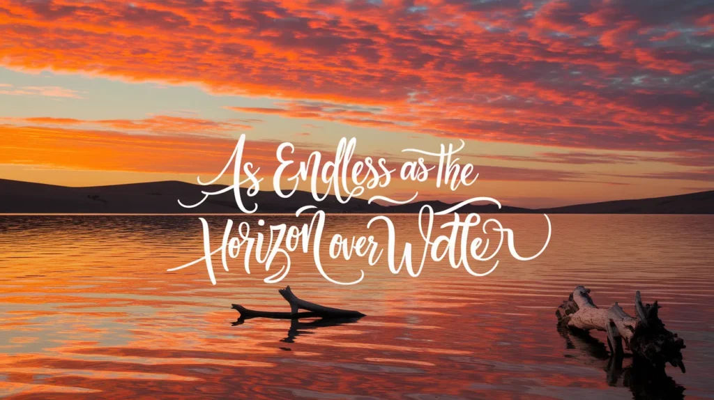 As endless as the horizon over water