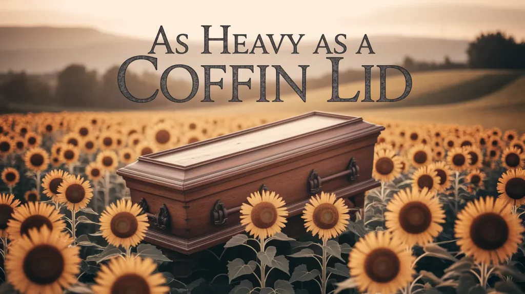 As heavy as a coffin lid