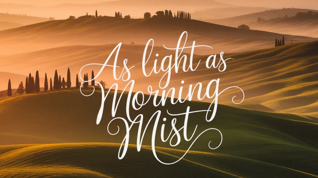 As Light as Morning Mist
