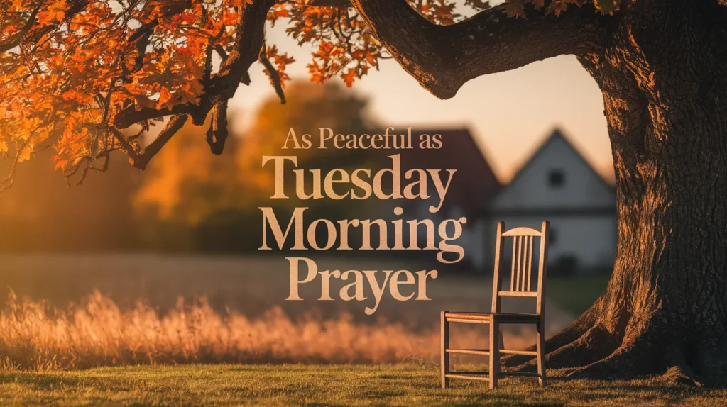 As Peaceful as Tuesday Morning Prayer