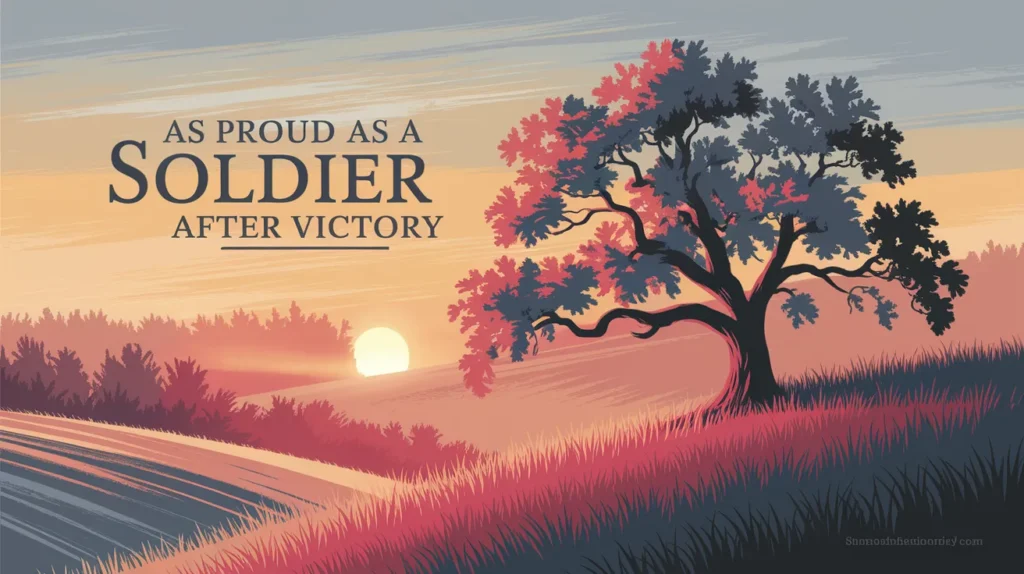 As Proud as a Soldier After Victory