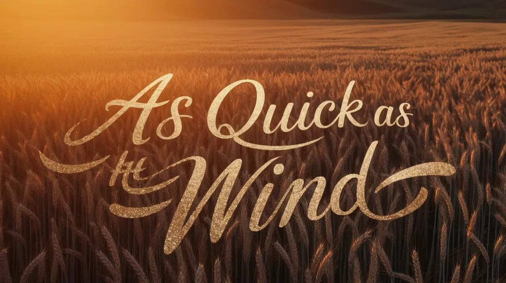 As Quick as the Wind