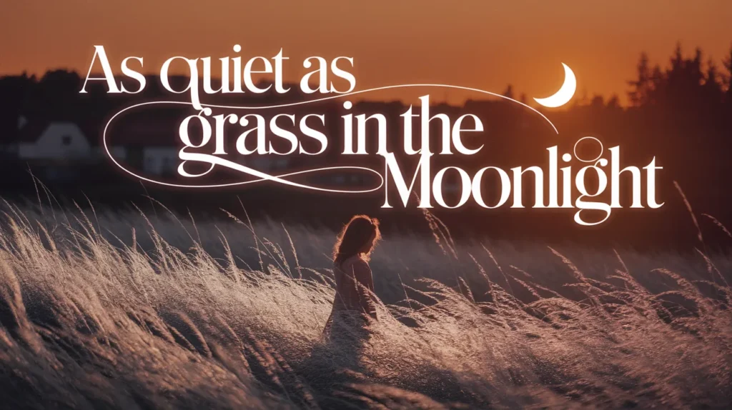 As quiet as grass in the moonlight