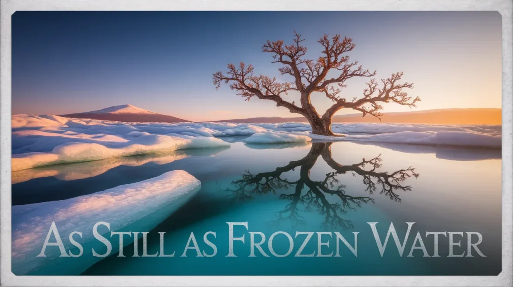 As still as frozen water