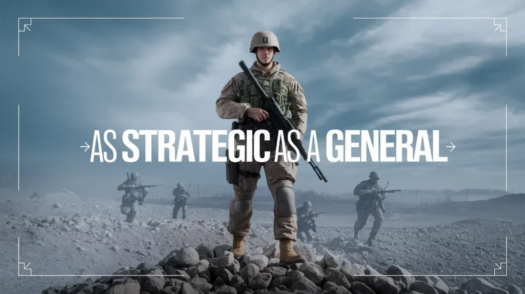 As strategic as a general