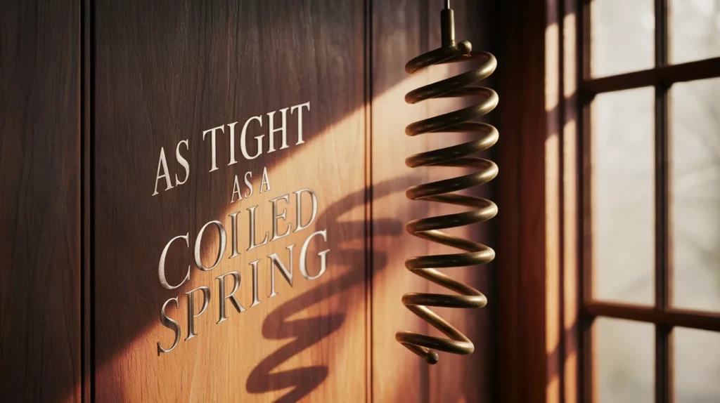 As tight as a coiled spring