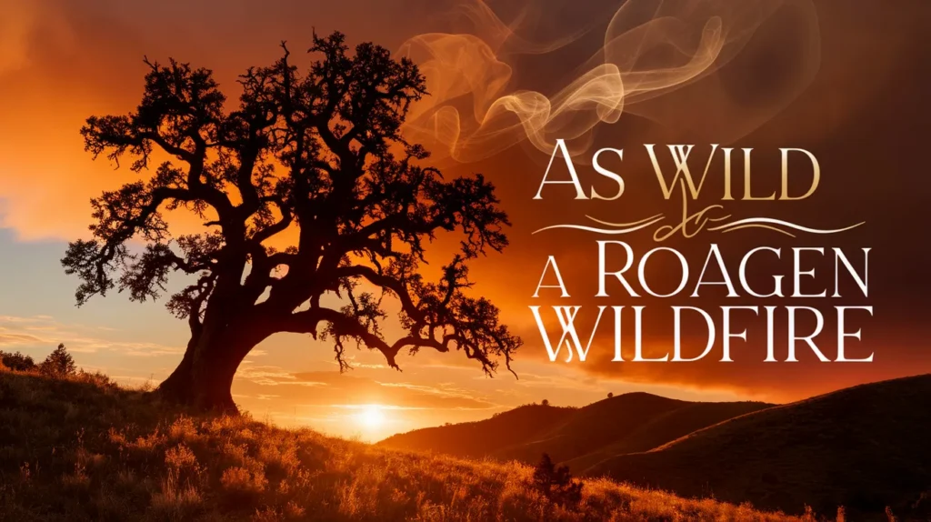 As wild as a raging wildfire