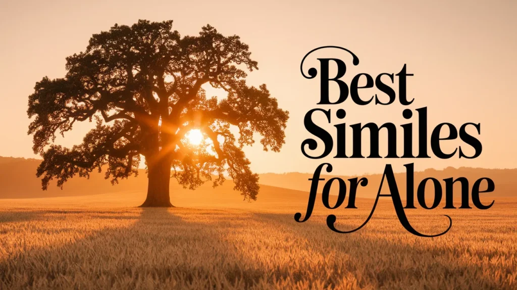 Best Similes for Alone